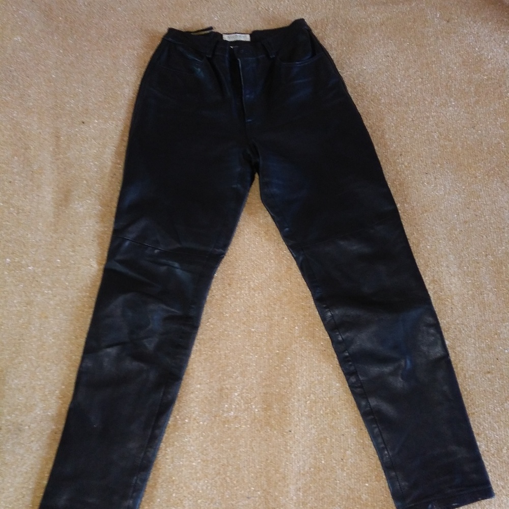 Hugo Buscati leather pants size 4